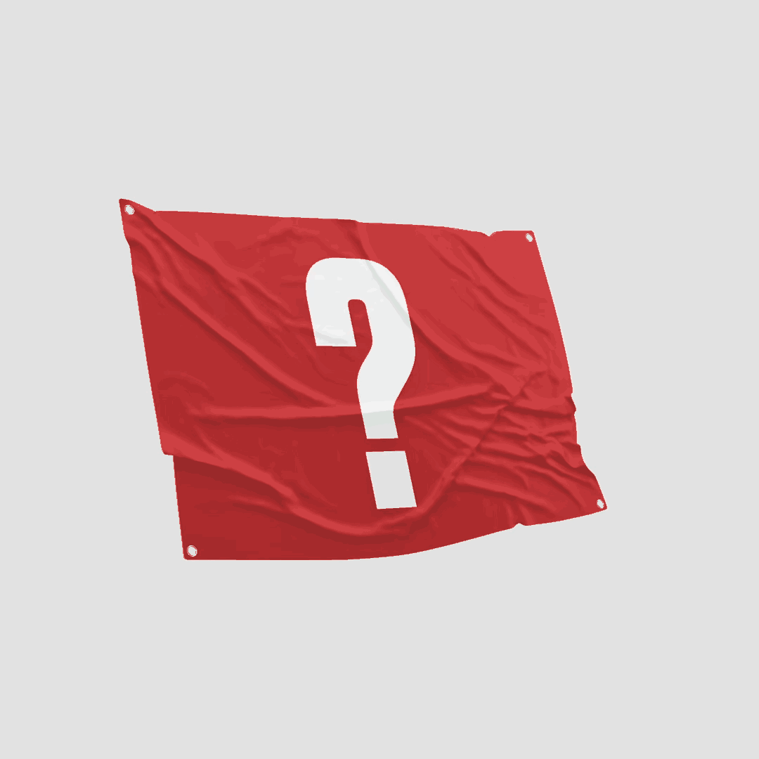 Dynamic 3d orientation of the flagaholics mystery flag display