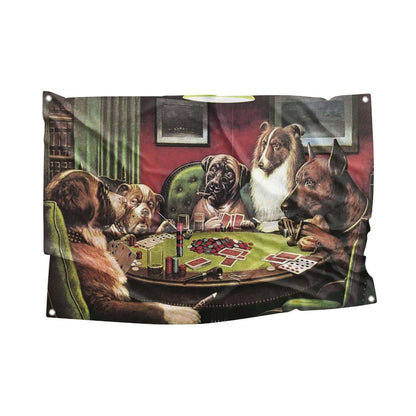 Poker Dogs Flag