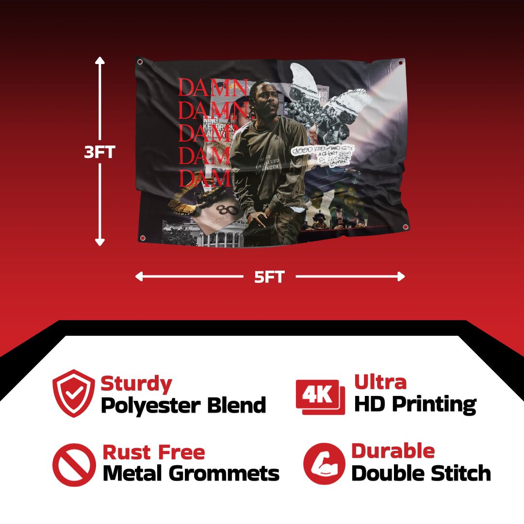 Kendrick Lamar Flag | Rap Flag For Room – Flagaholics